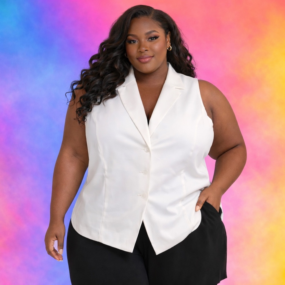 Torrid White Vest for Women